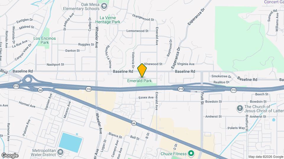 822 Orange Grove Ave Map and Location Details