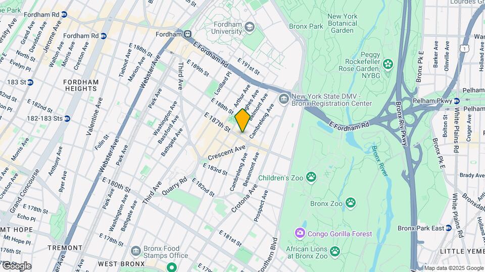 655 E 187th St Map and Location Details