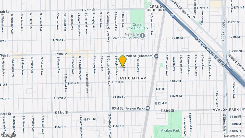 8000-04 S Drexel Ave Map and Location Details