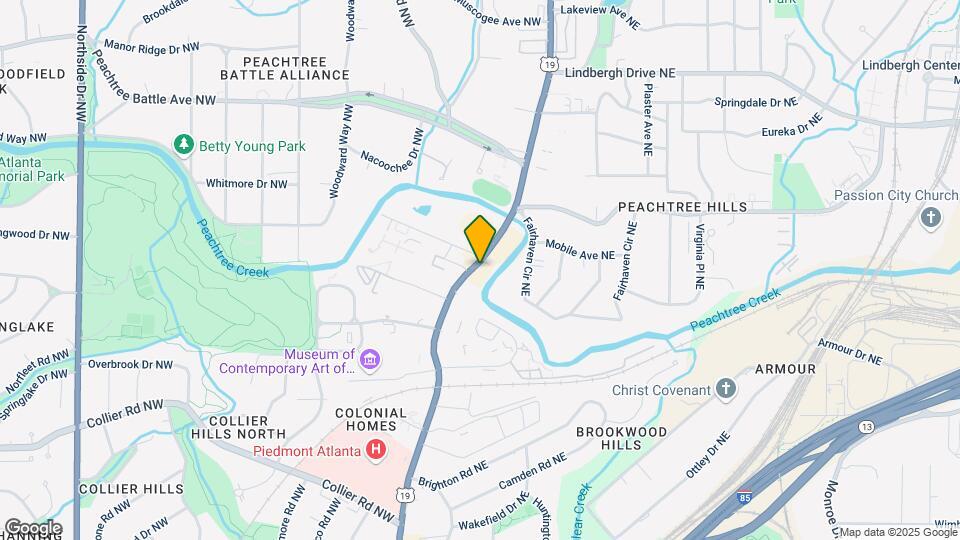 2255 Peachtree Rd NE Map and Location Details