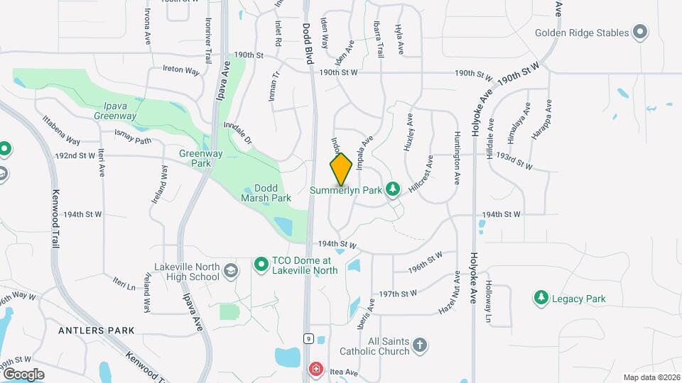 19280 Indora Trail Map and Location Details