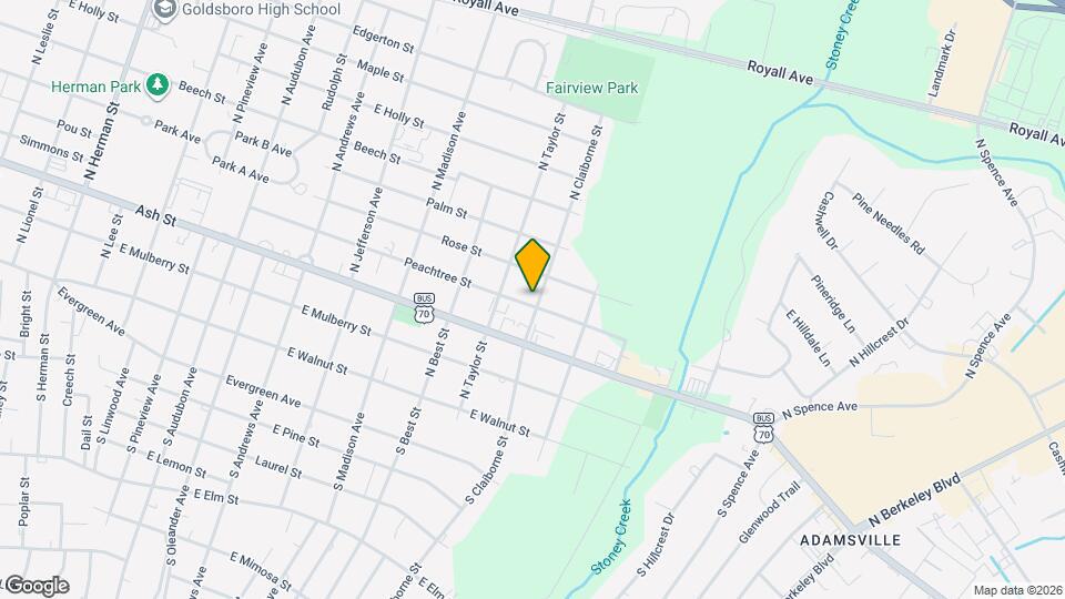 1911 Peachtree St Map and Location Details