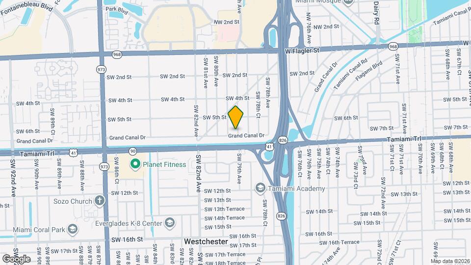 7901 Grand Canal Dr Map and Location Details