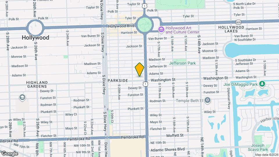 1829 Washington St Mapa y Detalles de la Ubicación