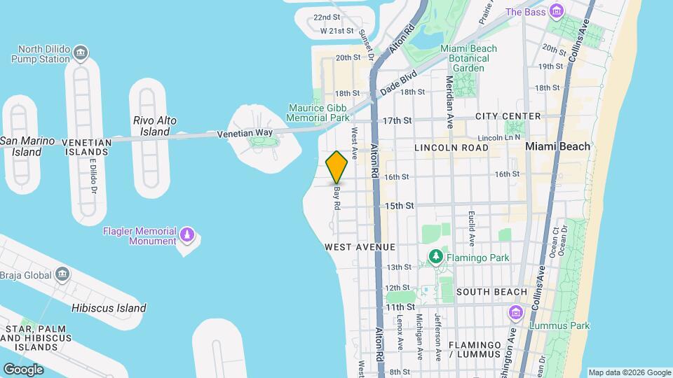 1532 Bay Rd Map and Location Details