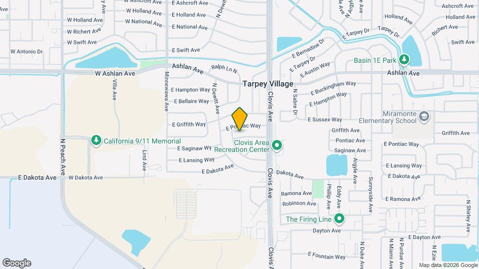 5539 E Saginaw Wy, Unit 1 Map and Location Details