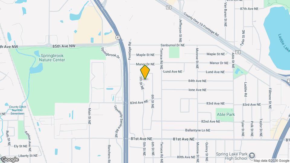 8381 5th St NE Map and Location Details