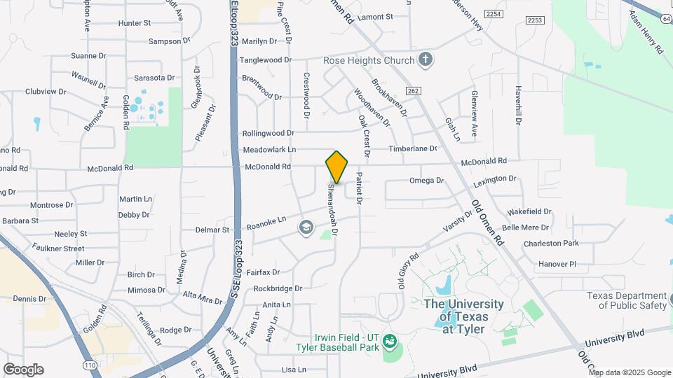 2530 Shenandoah Dr Map and Location Details