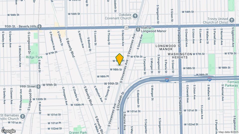 1214 W 98th St Map and Location Details