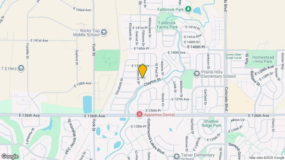 13819 Fillmore St Map and Location Details