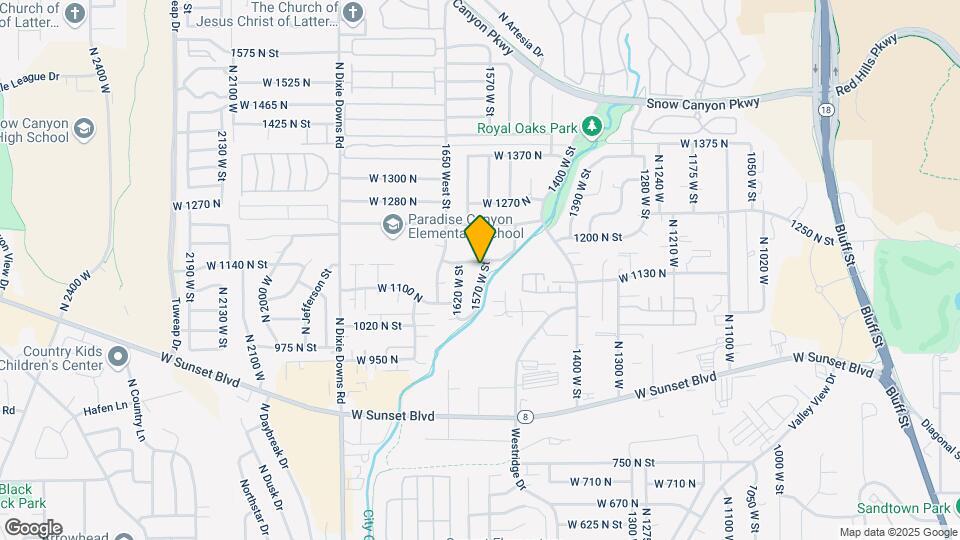 1157 N 1570 W Map and Location Details