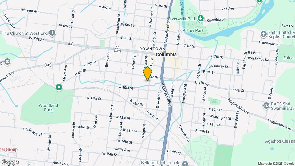 1010 S High St Map and Location Details