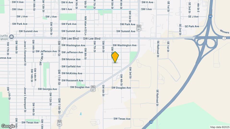 411 SW Garfield Ave Map and Location Details