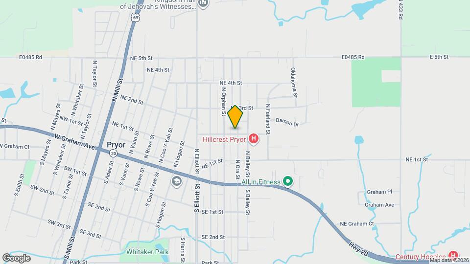 202 N Ora St Map and Location Details