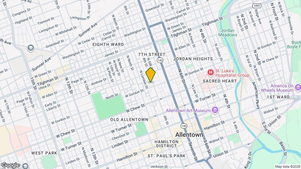 408 N Eighth St Mapa y Detalles de la Ubicación