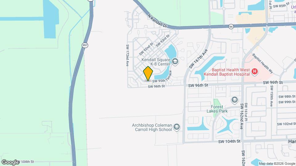 17102 SW 95th Terrace Map and Location Details