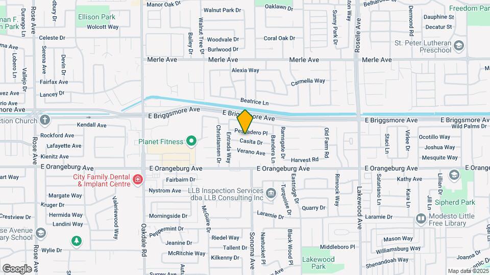2521 Casita Dr Map and Location Details