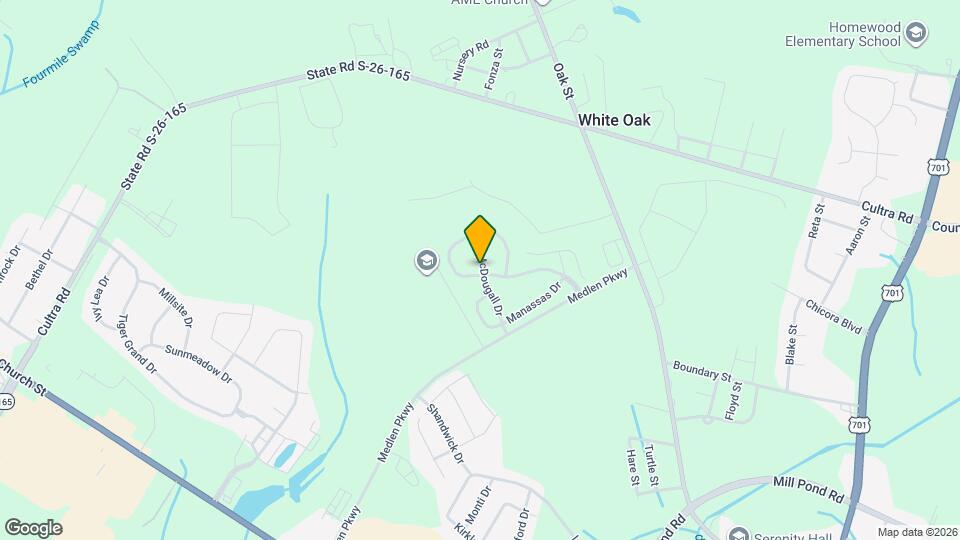 2801 McDougall Dr Map and Location Details