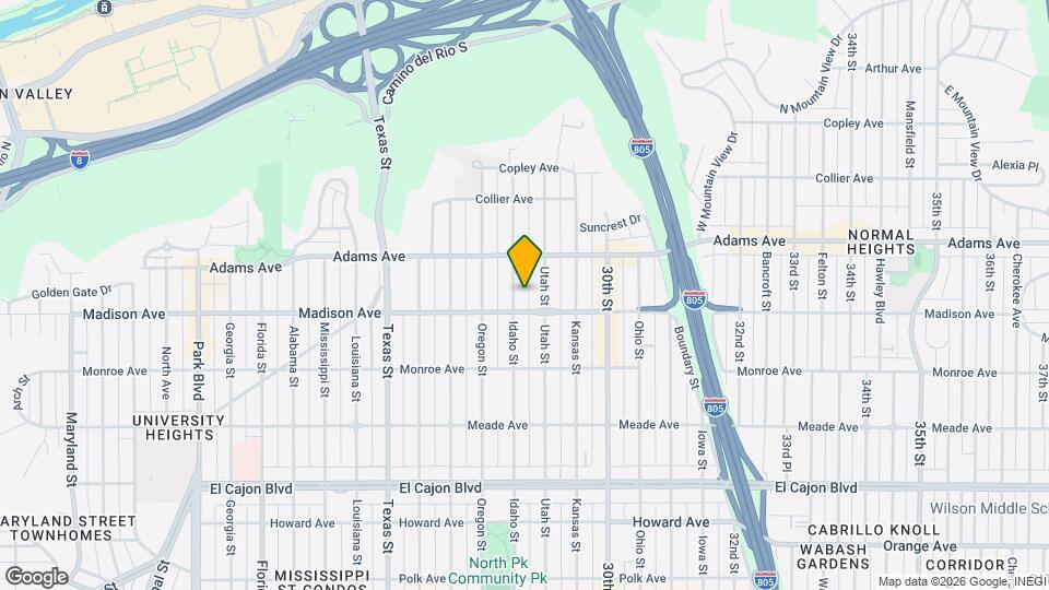 4625 Idaho St Map and Location Details