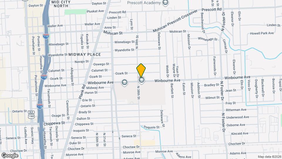 3715 Winbourne Ave Map and Location Details