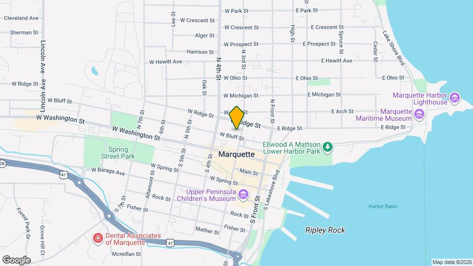 206 West Bluff Street Mapa y Detalles de la Ubicación