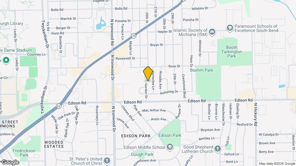 1536 Gordon Dr Mapa y Detalles de la Ubicación