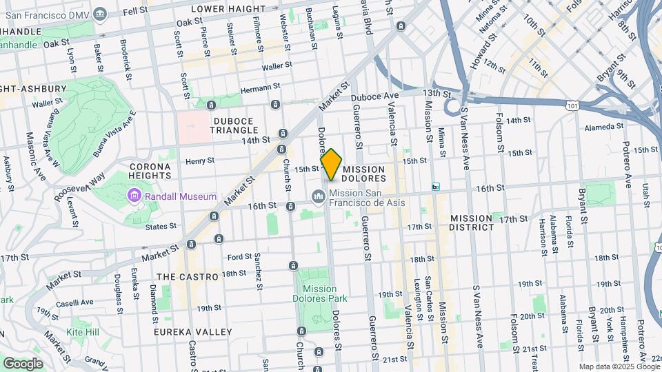 255 Dolores St Map and Location Details