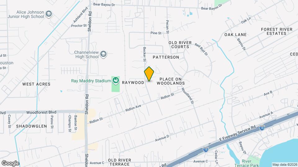 830 Becker St Map and Location Details