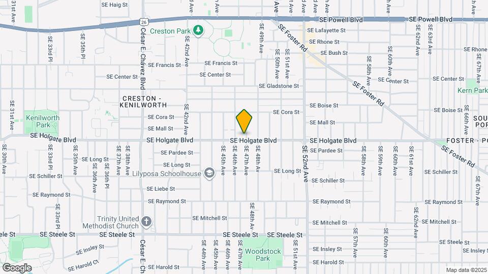 4447 SE 47th Ave Map and Location Details