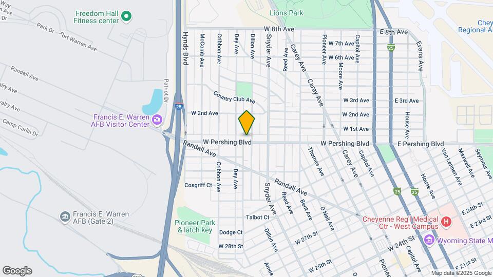 1004 W Pershing Blvd Map and Location Details