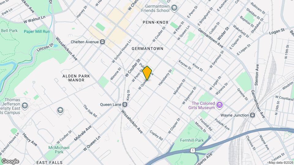 342 W Queen Ln Map and Location Details