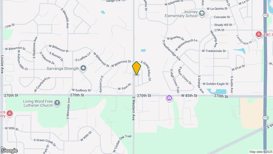 7563 S Grand Arbor Pl Map and Location Details