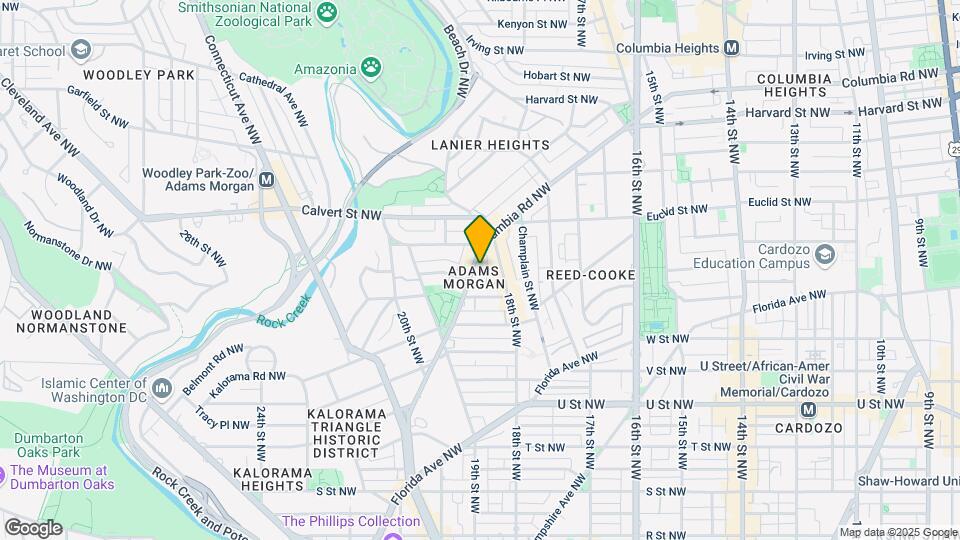 1844 Columbia Road NW Map and Location Details