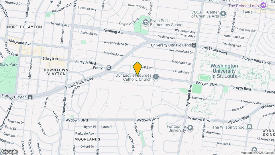 7258 Forsyth Blvd, Unit 2W Map and Location Details