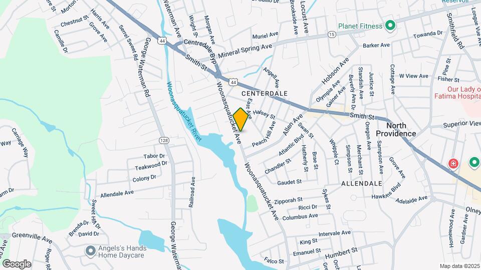 567 Woonasquatucket Ave Map and Location Details