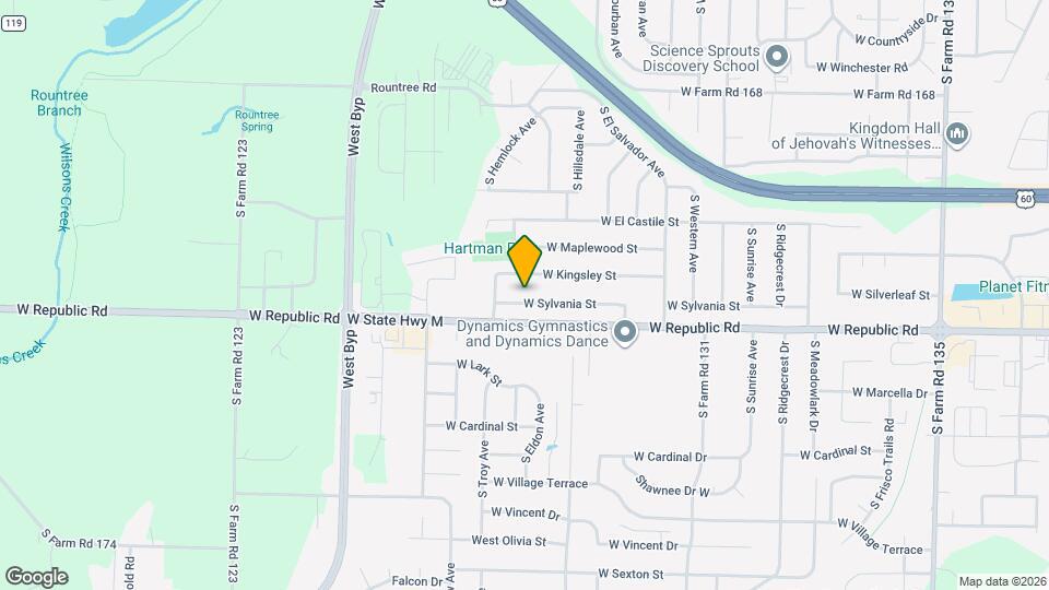 3809 W Sylvania St Map and Location Details