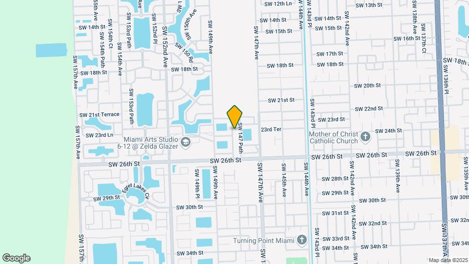 2349 SW 148th Ct Map and Location Details