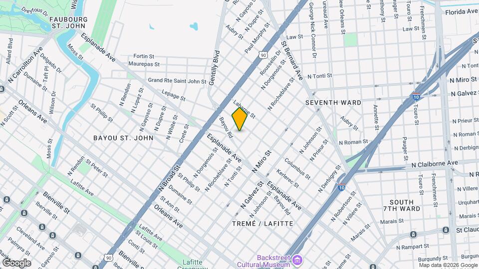 2427 Kerlerec St Map and Location Details