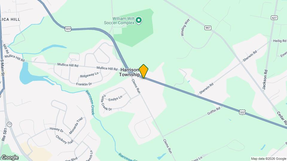 254 Mullica Hill Rd Mapa y Detalles de la Ubicación