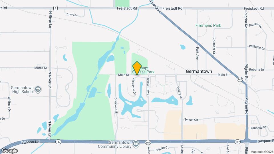 W169N11404 Biscayne Dr Map and Location Details