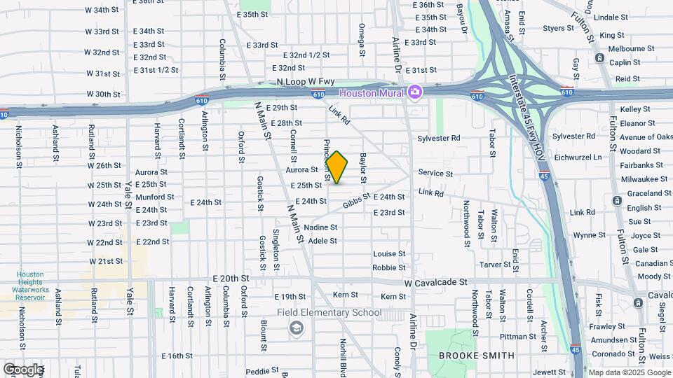 914 E 25th St Map and Location Details