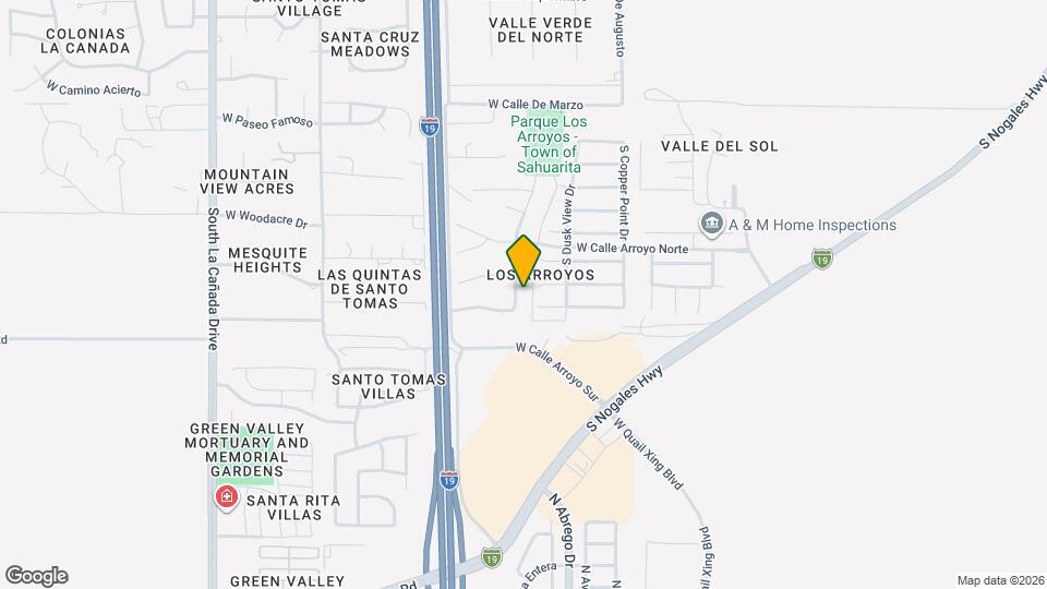 18445 S Avenida Arroyo Seco Map and Location Details