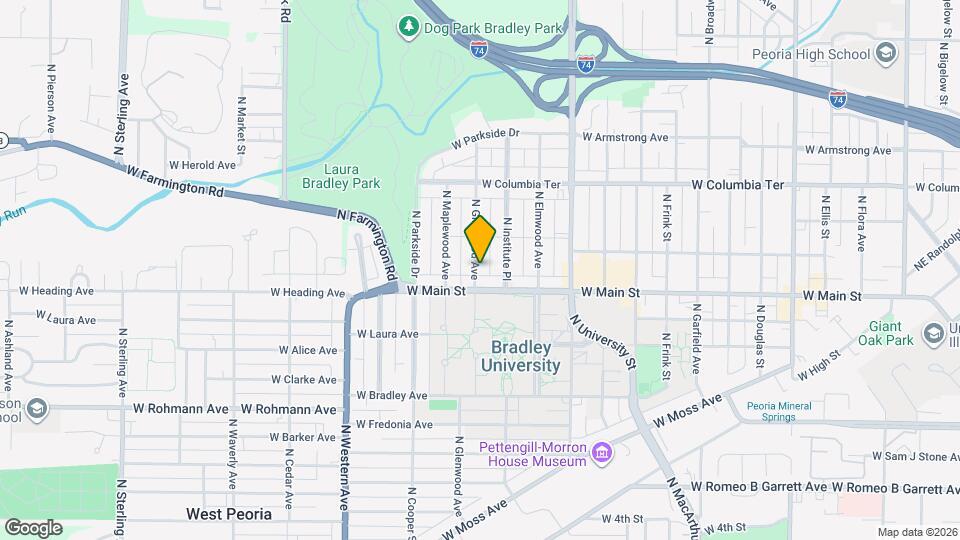 1012 N Glenwood Ave Map and Location Details