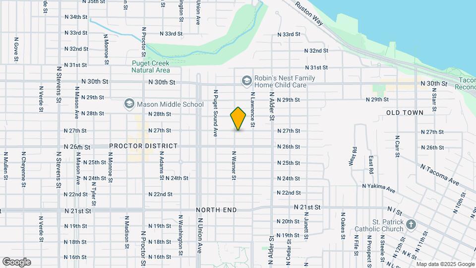 2619 N Warner St Map and Location Details