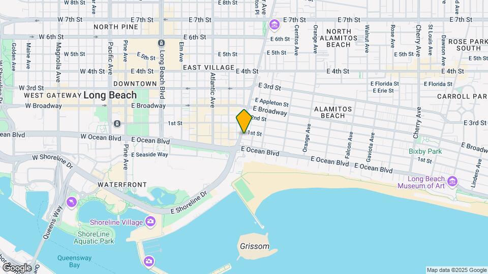 40 Alamitos Ave Mapa y Detalles de la Ubicación
