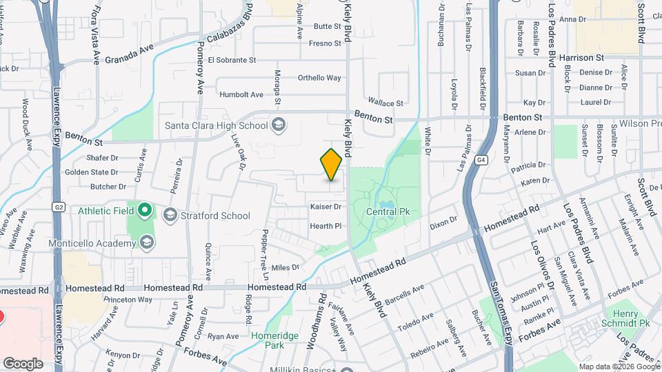 936 Kiely Blvd Map and Location Details