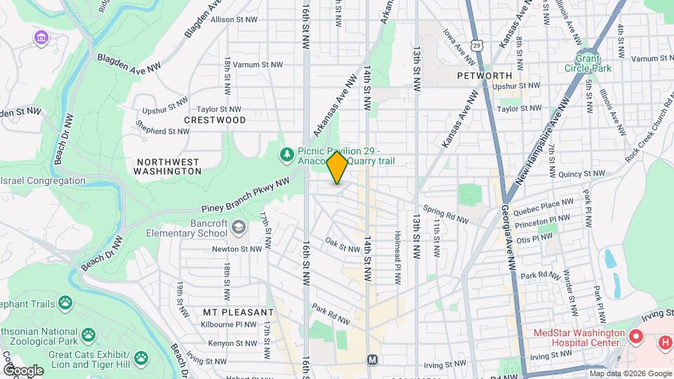 1505 Spring Pl NW Map and Location Details