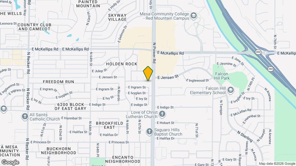6745 E Inglewood St Map and Location Details