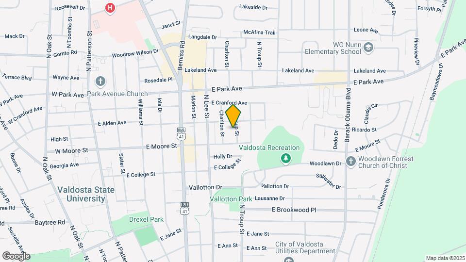 1710 N Troup St Map and Location Details