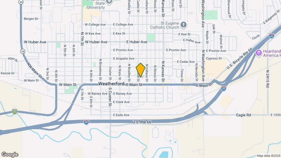 116 N Caddo St Map and Location Details